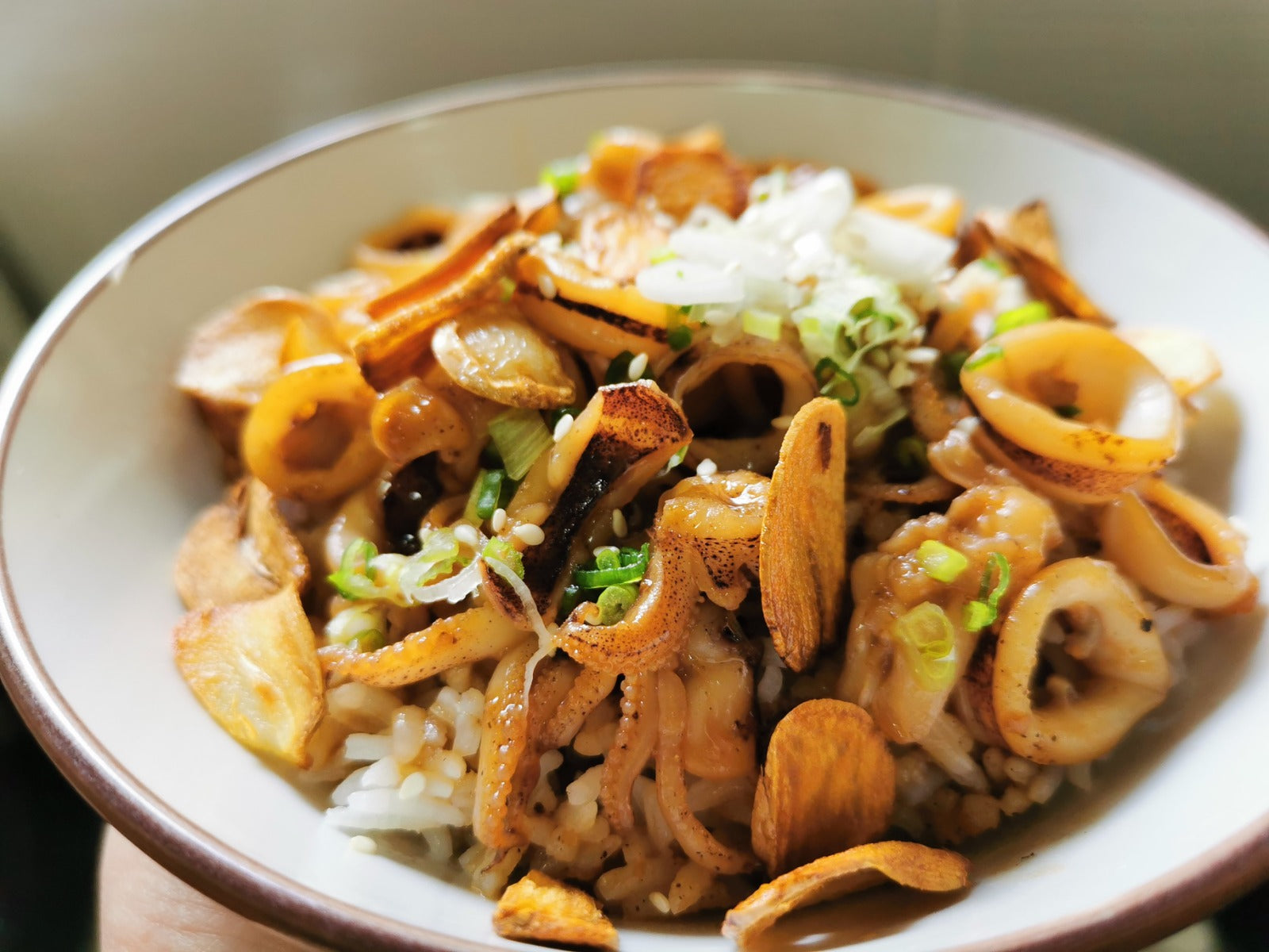 Ikan Donburi (Squid Rice Bowl)