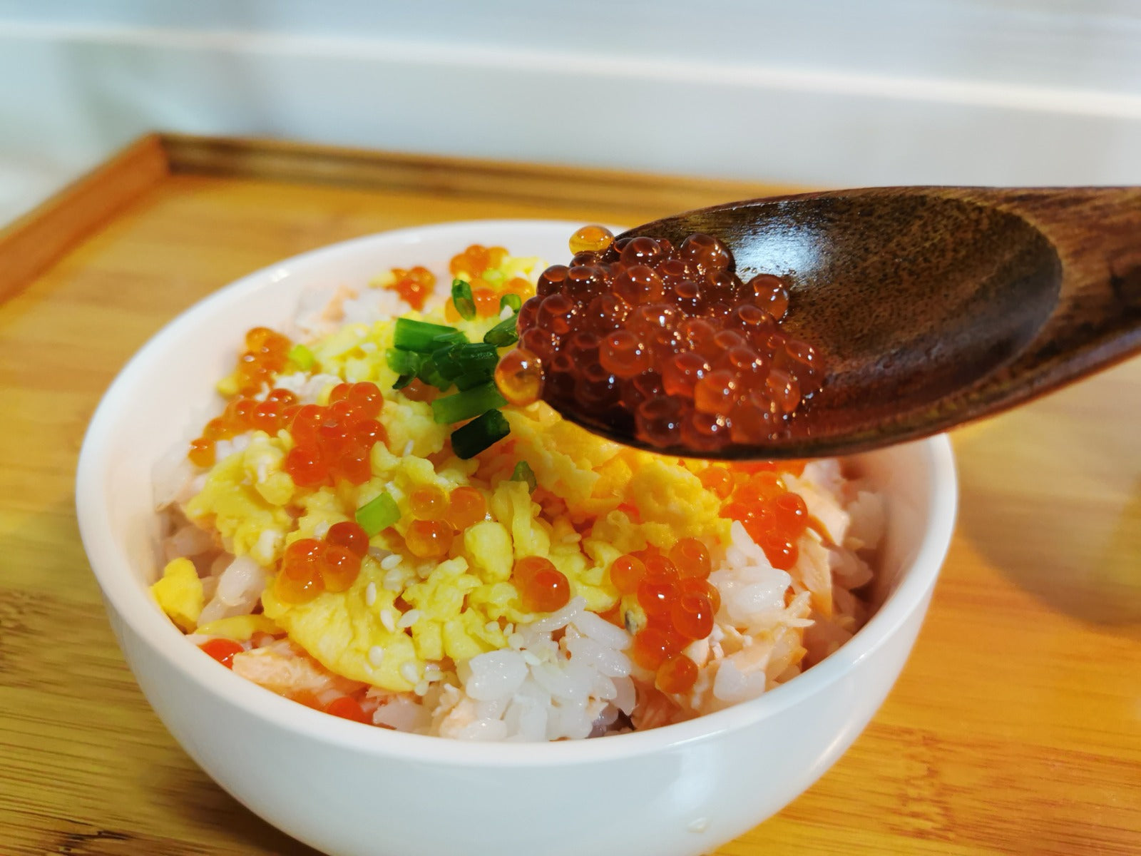 Deconstructed Salmon Ikura Sushi