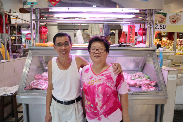Old School Pork Uncle and Aunty in Tiong Bahru